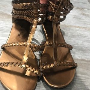 Gold Gladiator Sandals